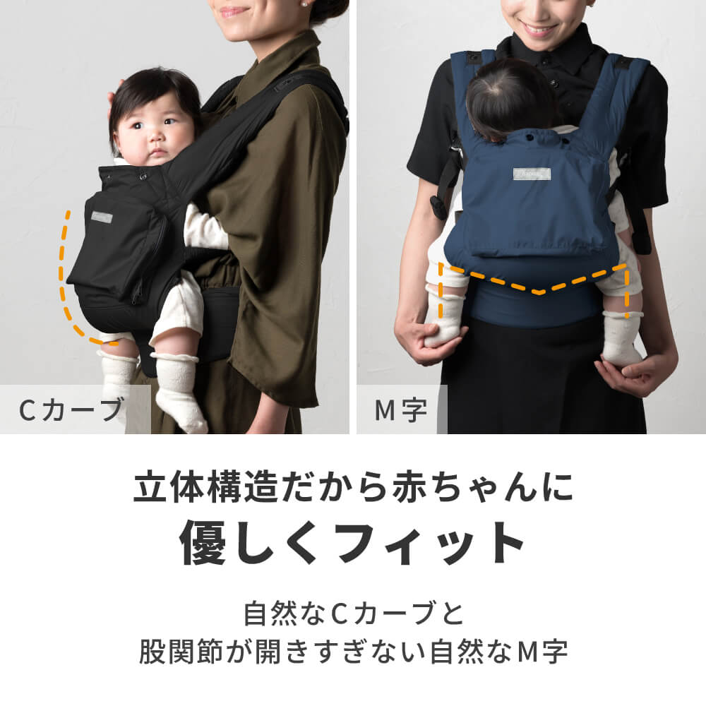 立体構造だから赤ちゃんに優しくフィット