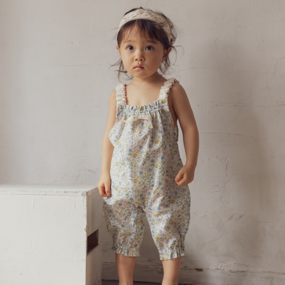 日本製】LIBERTY リバティプリント サロペット 70-80サイズ【There